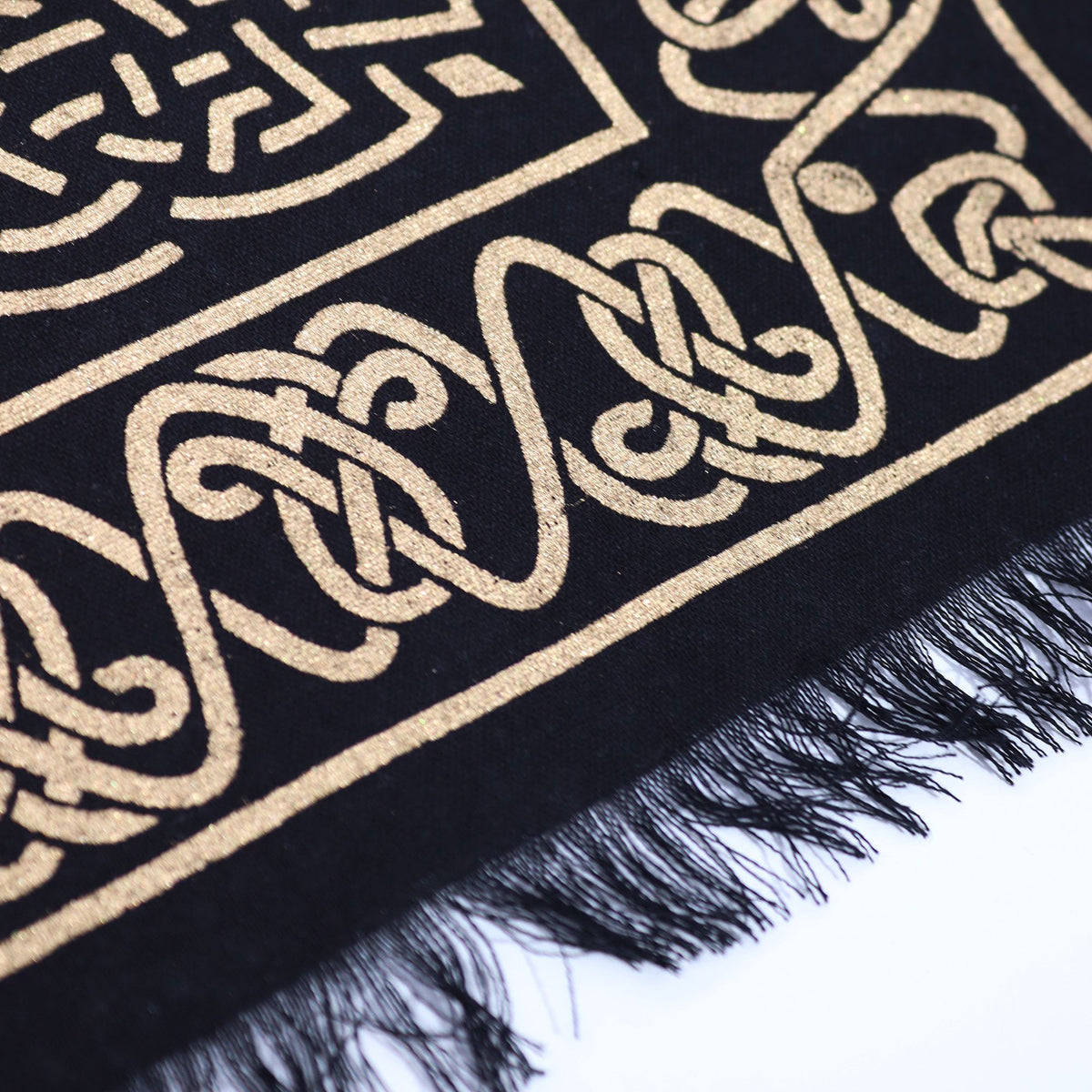 Tapis de Tirage en Coton — Géométrie Sacrée & Cube de Métatron