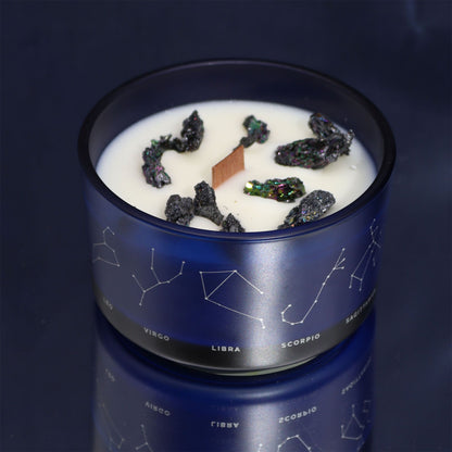 Bougie Astro & Bracelet Gemmes — Verseau
