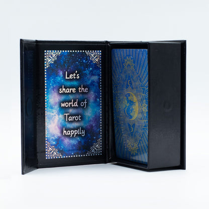 Tarot de Collection — Blue Foil Moon Face