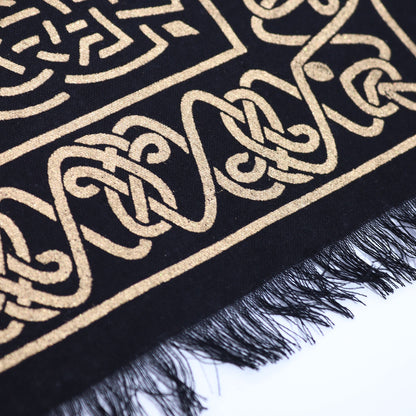 Tapis de Tirage en Coton — Géométrie Sacrée & Cube de Métatron