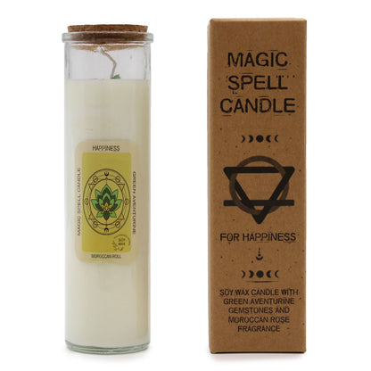 Bougie de Rituel d'Intention — Bonheur