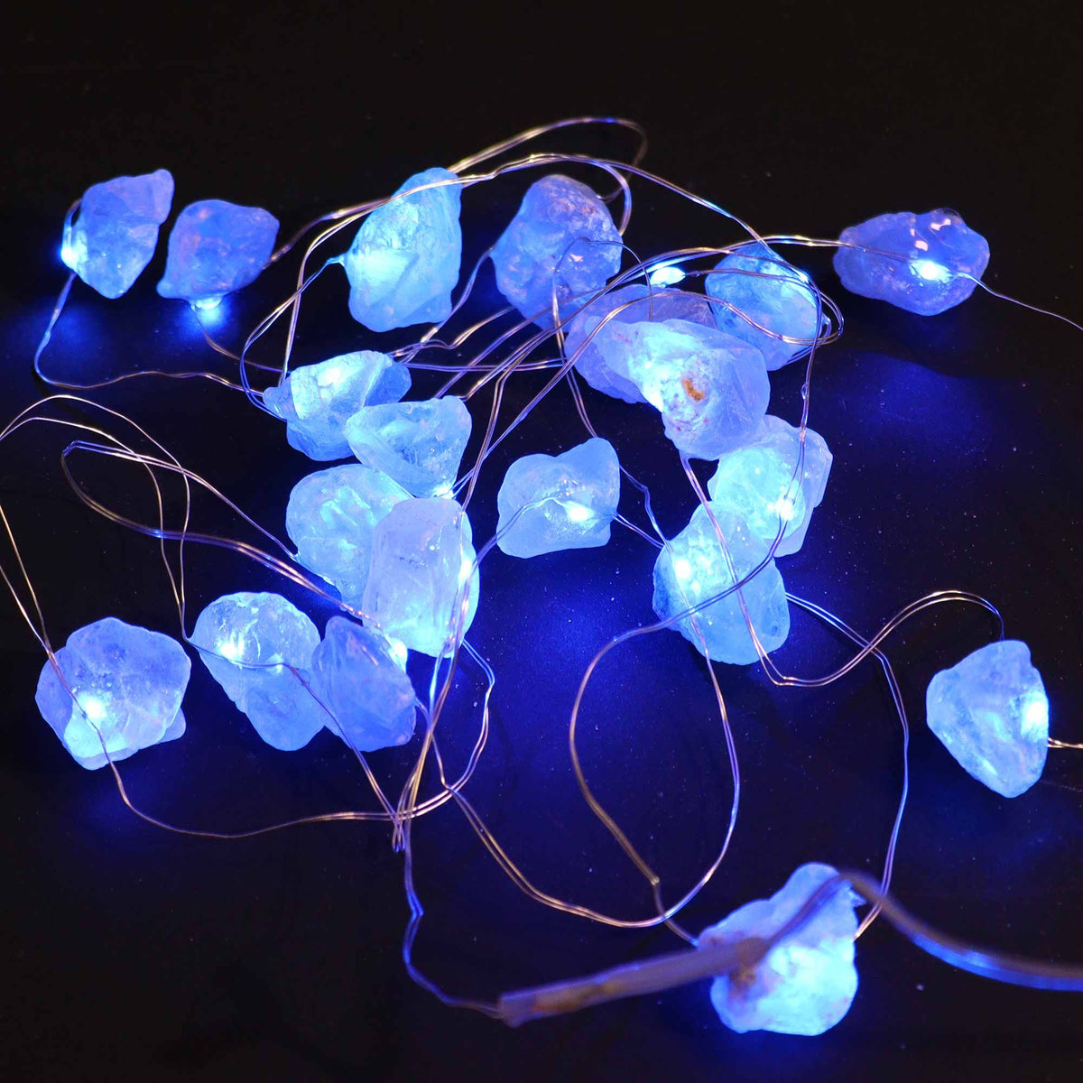 Guirlande Lumineuse de Cristaux Bruts — Célestine Céleste