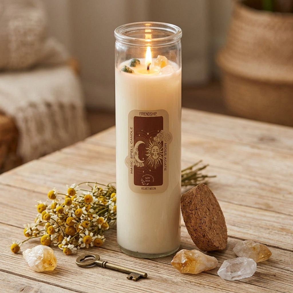 Bougie de Rituel d'Intention — Amitié