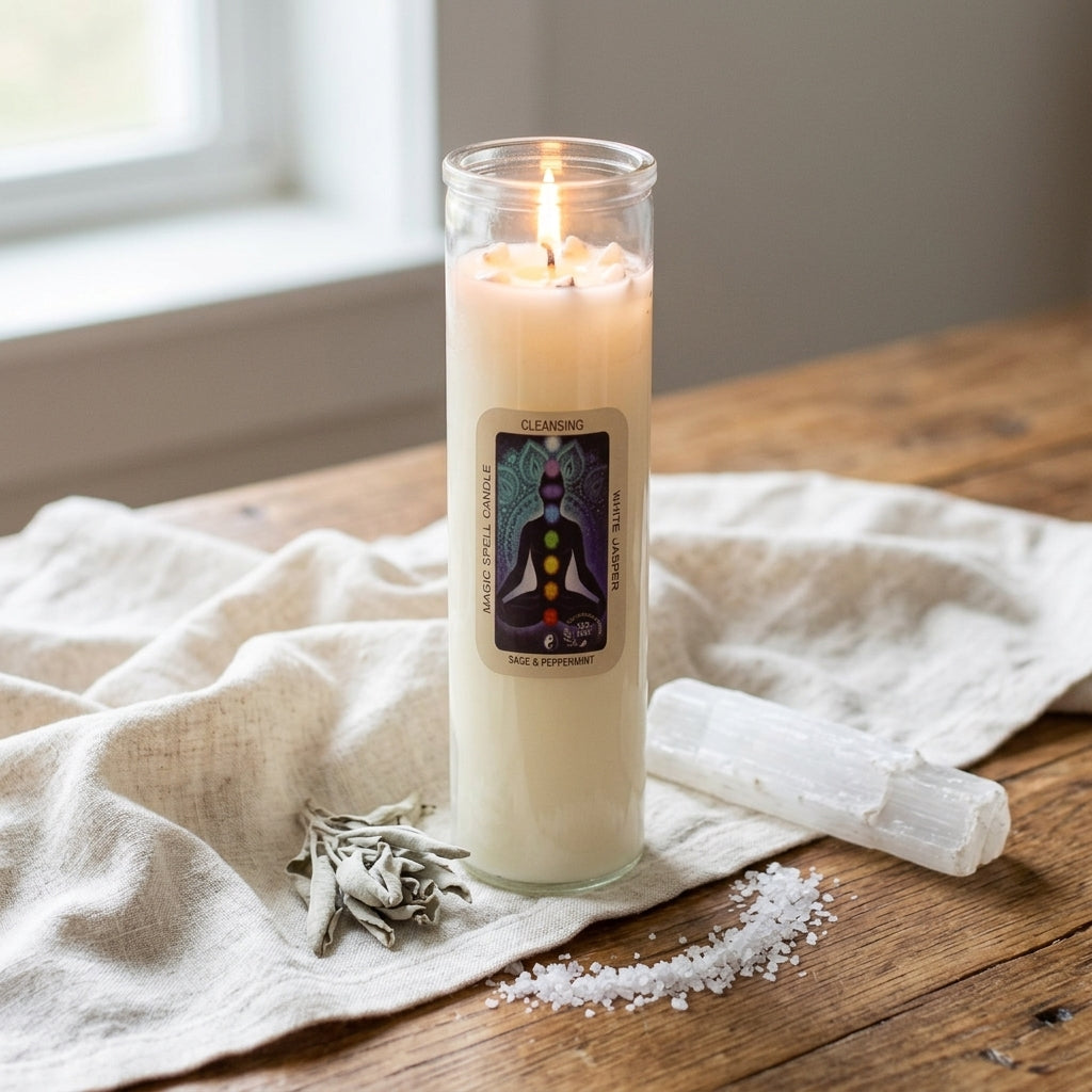 Bougie de Rituel d'Intention — Purification