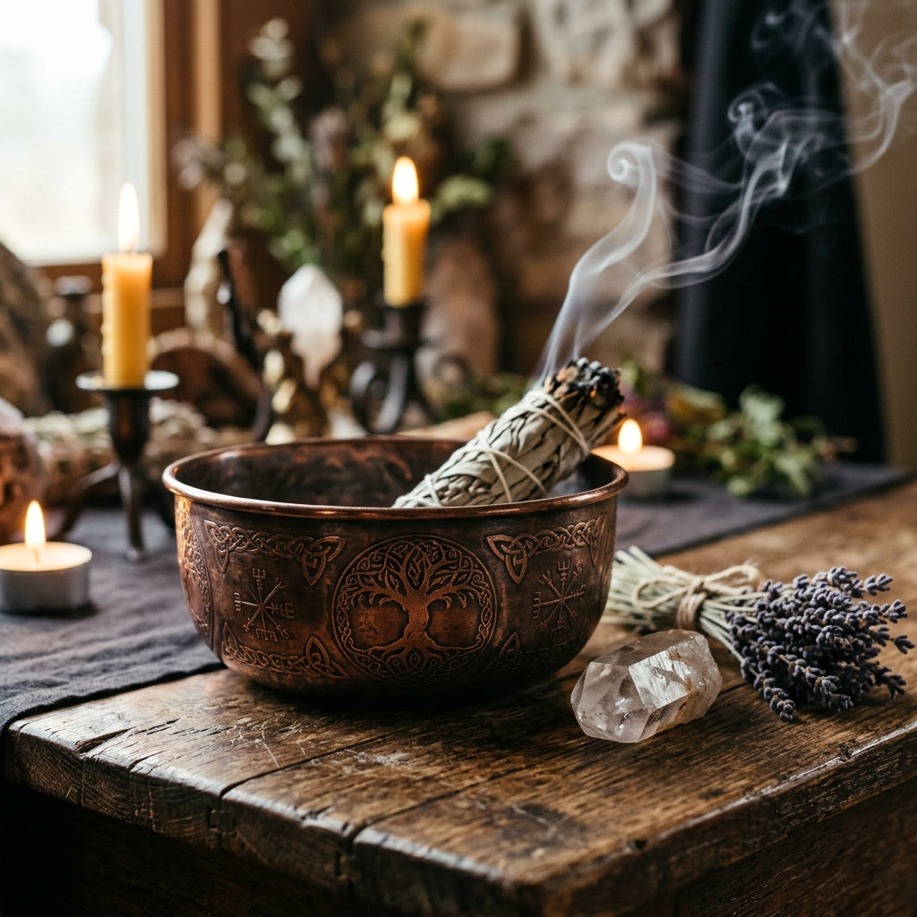 Bâtonnet de Fumigation Naturel — Sauge Blanche & Yerba Santa